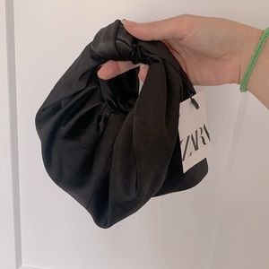Zara Croissant Satin Bag